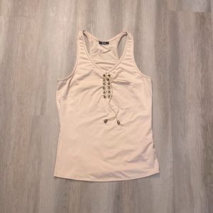 Cream color summer tank top